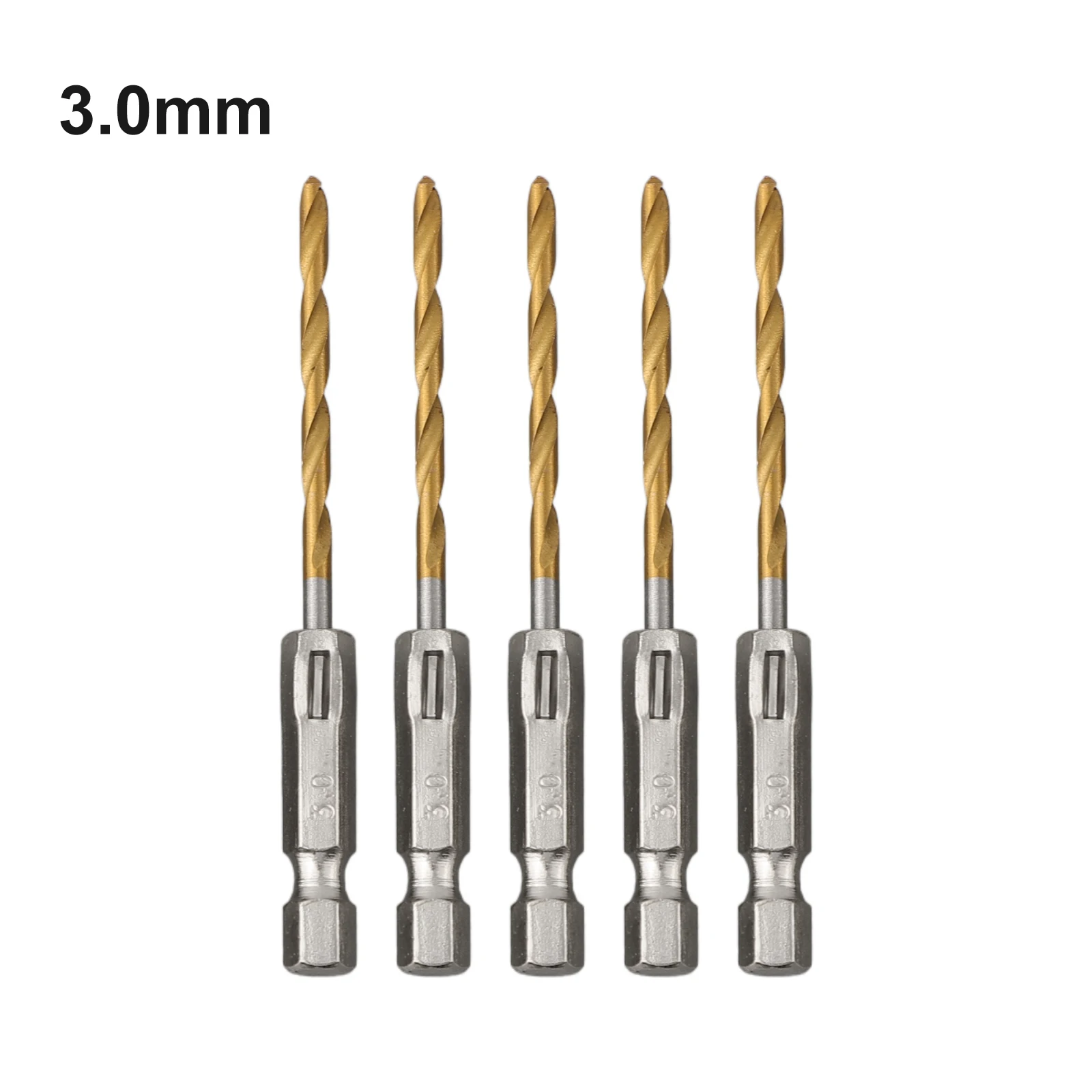 Workshop Cutting Tools - 5pcs HSS Drill Bit Set High