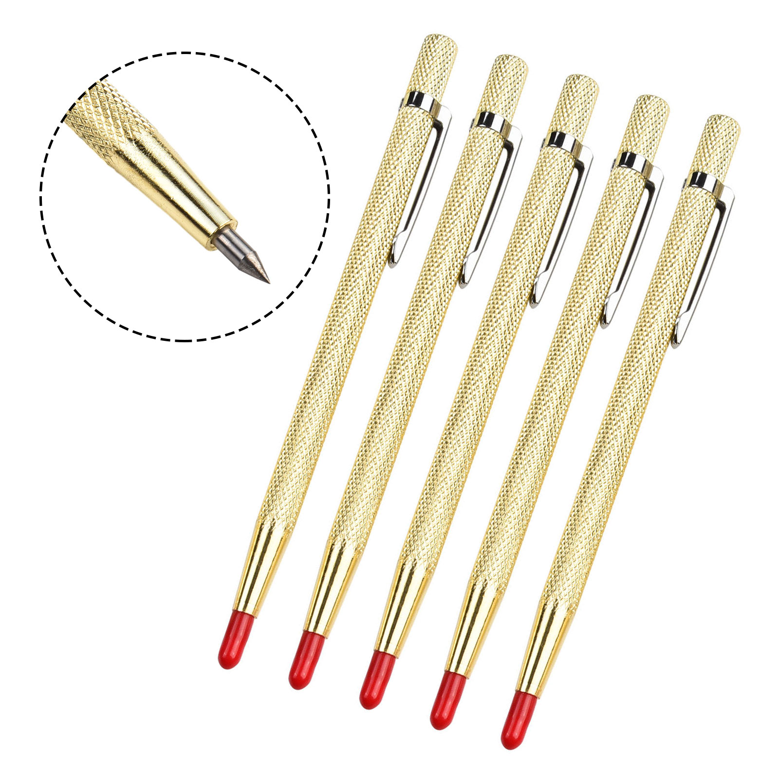 Workshop Hand Tools And Equipment - Lettering Pen Pen Glass Cutter Gold