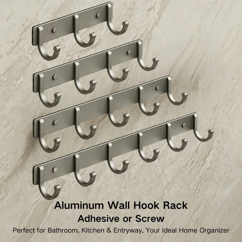 Screw Organizer Kit - Aluminum Wall Hook Rack – No-Drill