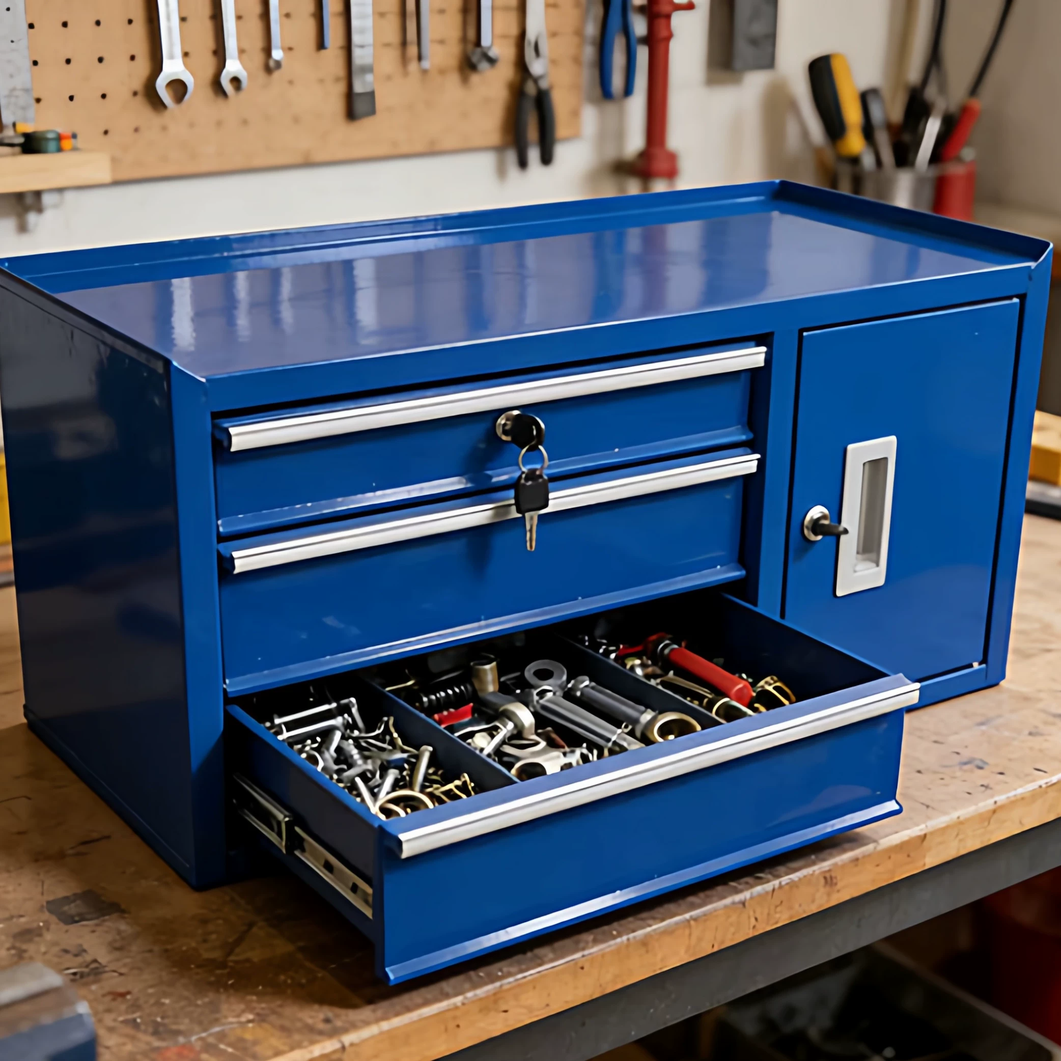 Multi-purpose Iron Desktop Too - đánh giá và giá Workshop Tools Cabinet