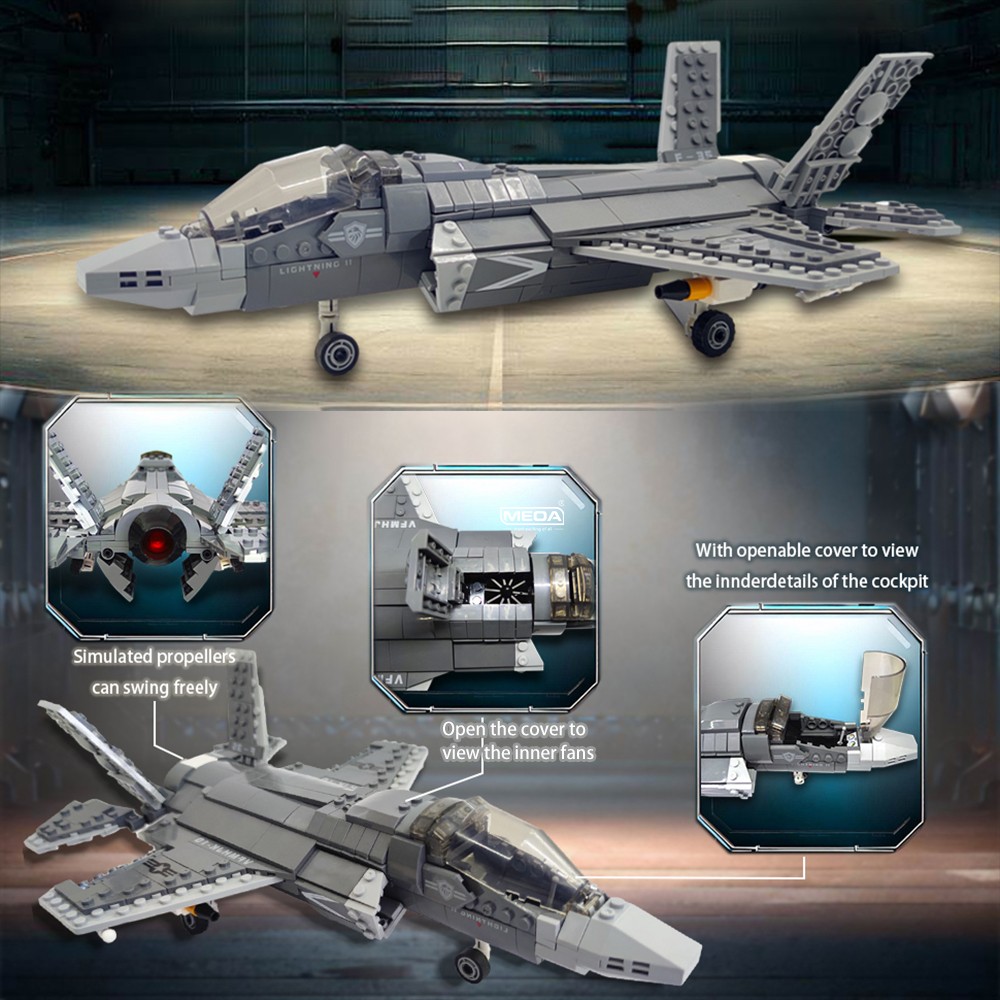 646pcs F-35 Lightning II Plane - đánh giá và giá Hand Plane Block