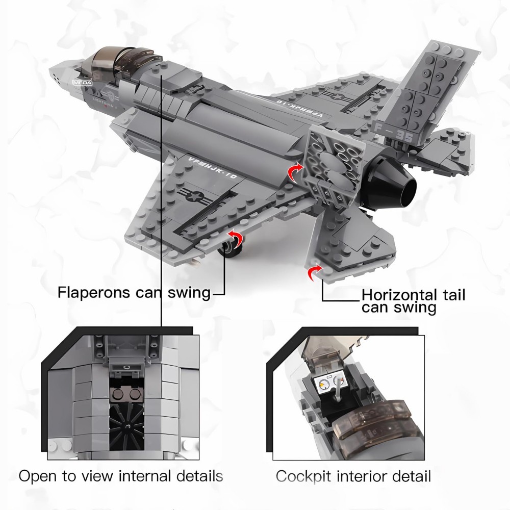 646pcs F-35 Lightning II Plane - đánh giá và giá Hand Plane Block