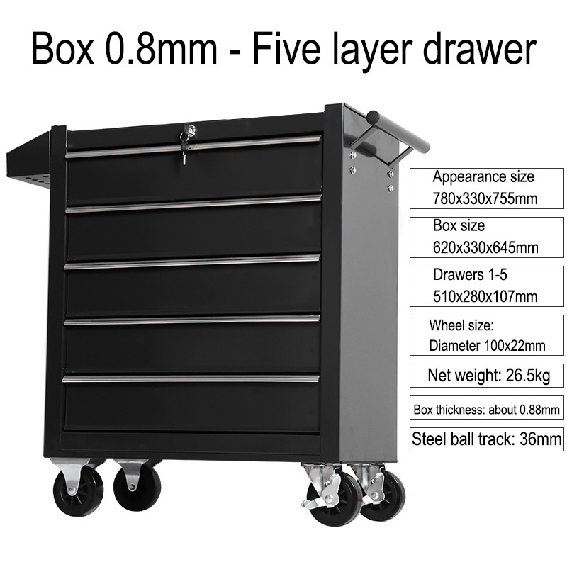 5 Drawer Storage Tool Box Trol - đánh giá và giá Workshop Tools Cabinet