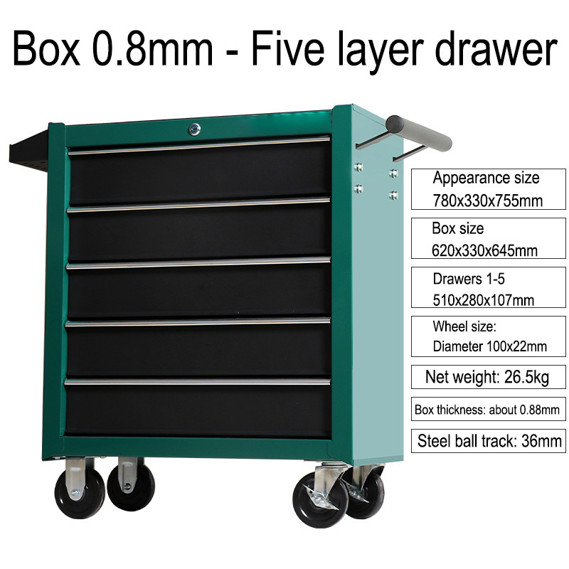 5 Drawer Storage Tool Box Trol - đánh giá và giá Workshop Tools Cabinet