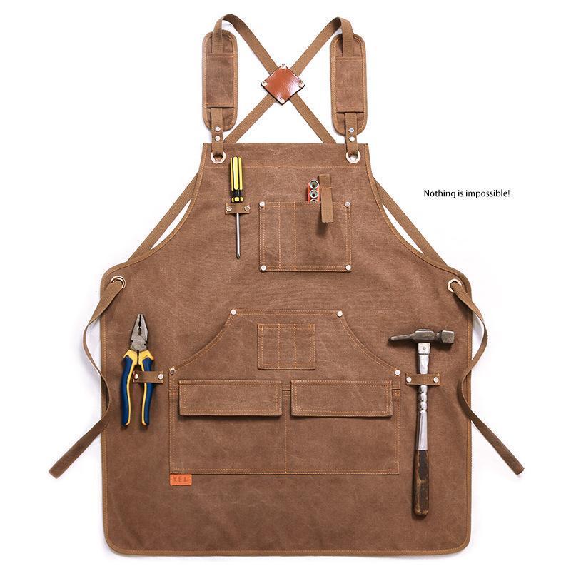 Canvas Apron With Printed Logo - đánh giá và giá Workshop Tools Logo