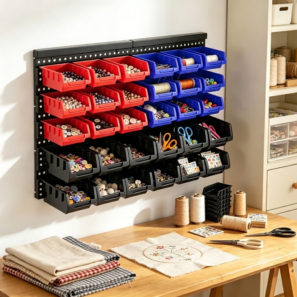 Wall Mounted Storage Bins Orga - đánh giá và giá Screw Organizer Kit