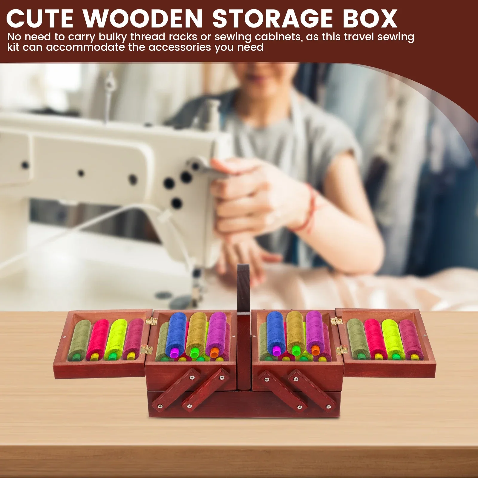 Expandable Sewing Thread Box W - đánh giá và giá Workshop Tools Cabinet