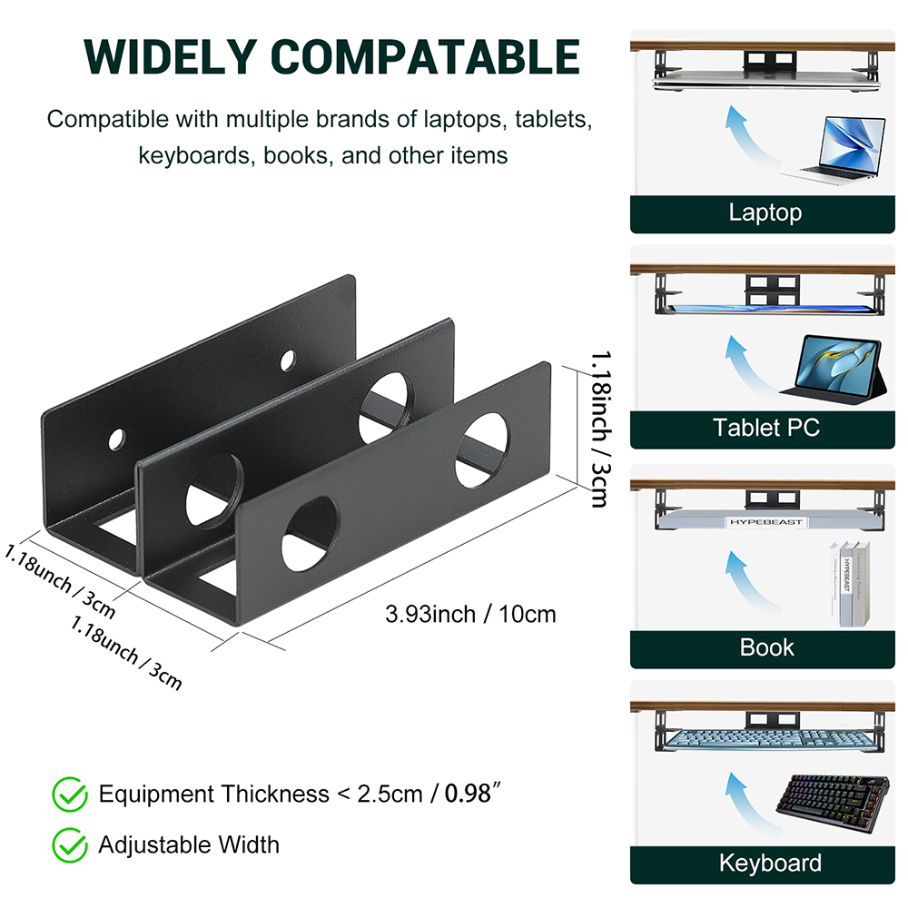 Under Desk Double Decker Lapto - đánh giá và giá Screw Organizer Kit